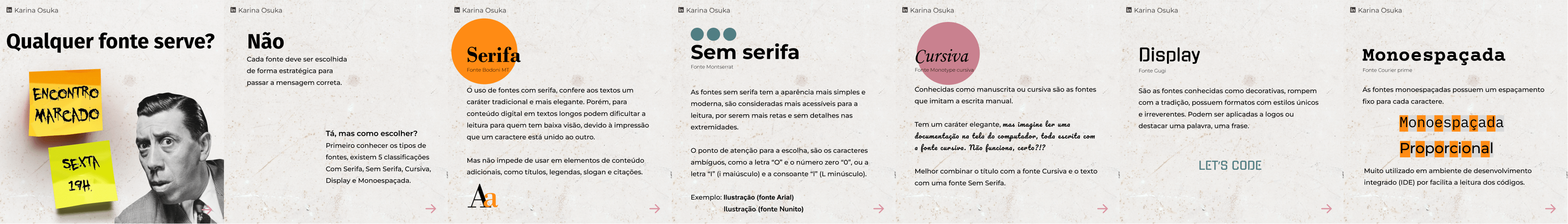 Homem com a expressão duvidosa ao ver um recado de 'Encontro marcado, sexta às 19 horas' com a tipografia que remete a um estilo de terror.